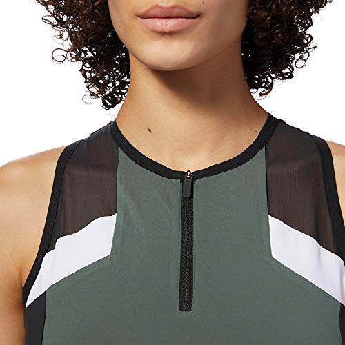 Reebok Damen OS Colorblock Crop T-Shirt, Mehrfarbig, Small