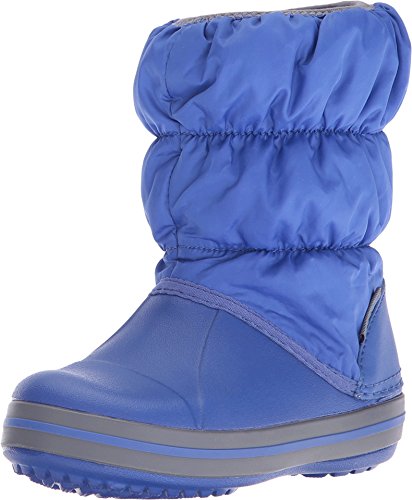crocs Winter Puff Boot Kids Stiefel Kind Blau/Grau - 25/26 - Schneestiefel