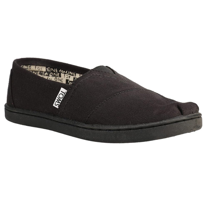 TOMS Classics Youth Black Canvas 31