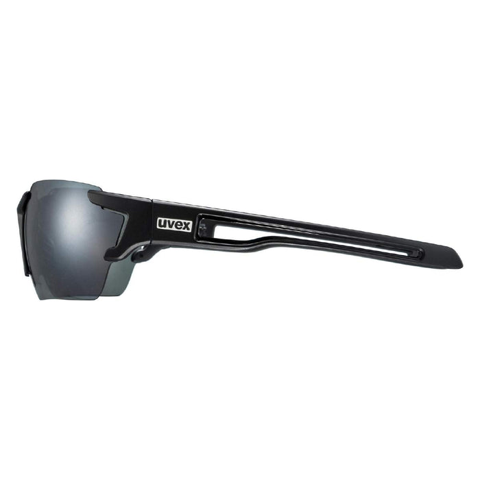 uvex sportstyle 803 CV - Sportbrille für Damen und Herren - konstraststeigernd & verspiegelt - beschlagfreies Sichtfeld - black matt/urban - one size