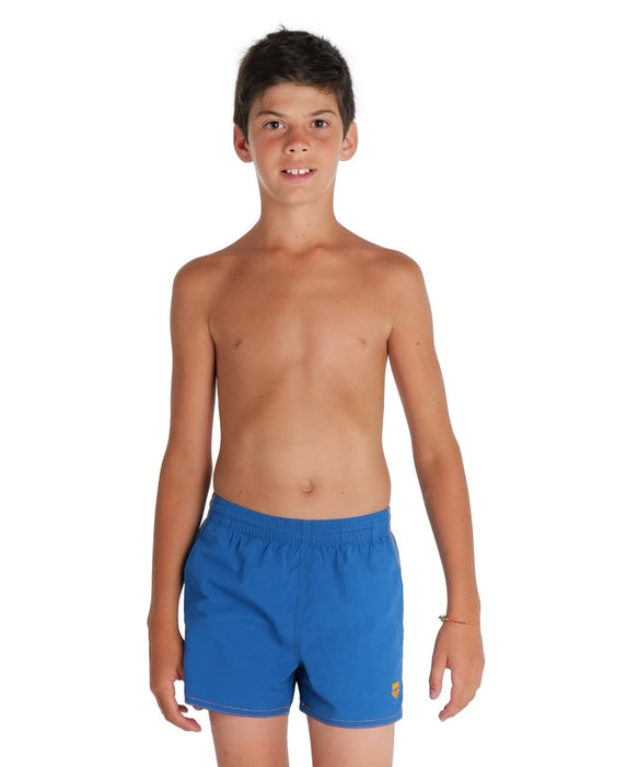 arena Solid Strand- und Pool-Boxershort für Jungen, Badehose aus Schnelltrocknendem Recycling-Material, mit Seitentaschen und Innenslip aus Mesh