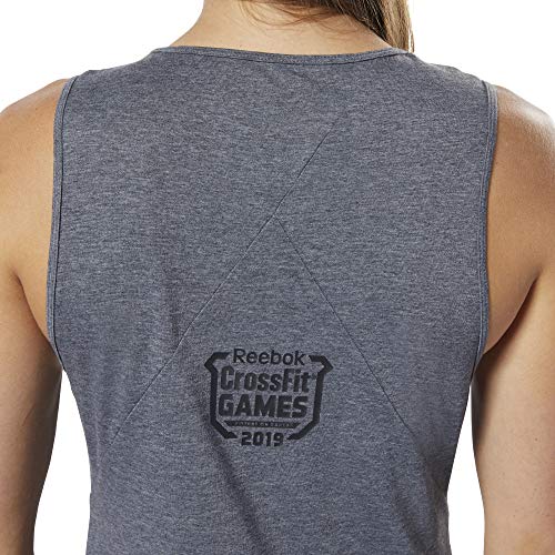 Reebok Rc Ac + Cotton Tank Games Damen-T-Shirt XL grpumg/Schwarz