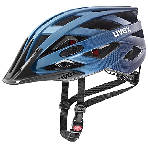 uvex i-vo cc - leichter Allround-Helm für Damen und Herren - individuelle Größenanpassung - erweiterbar mit LED-Licht - deep space matt - 52-57 cm