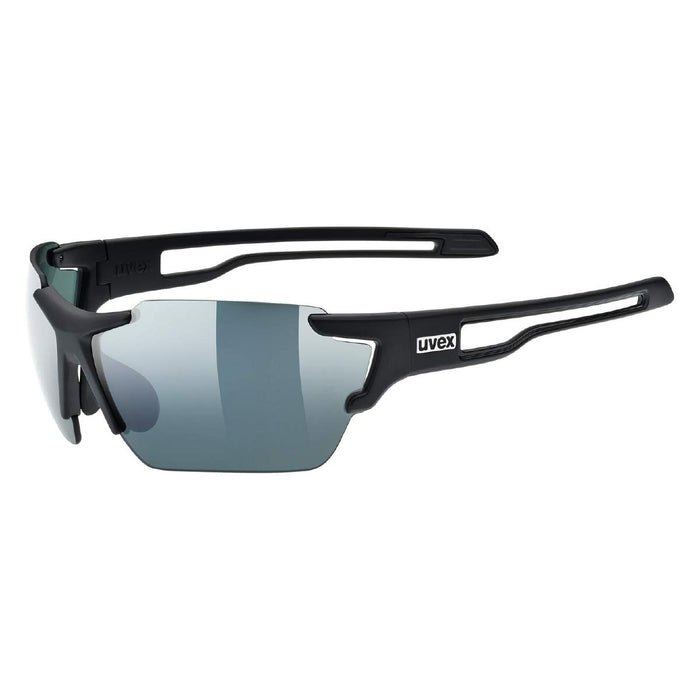 uvex sportstyle 803 CV - Sportbrille für Damen und Herren - konstraststeigernd & verspiegelt - beschlagfreies Sichtfeld - black matt/urban - one size