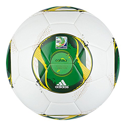 adidas Fußball FIFA Confed Cup 2013 Competition, White/Vivid Yellow, 5, Z19716