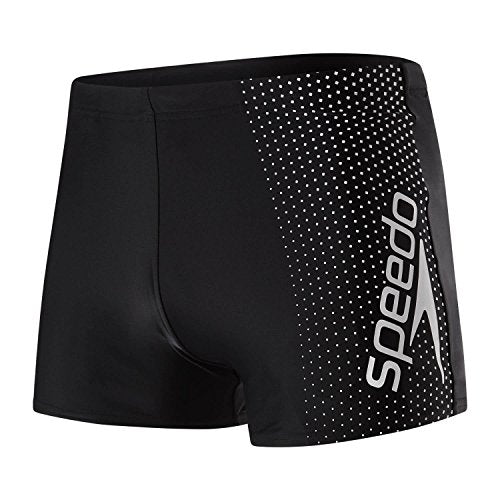 Speedo Jungen Aqua Shorts Gala Logo, Schwarz (Black/Usa Charcoal), 6 (Herstellergröße: 36)