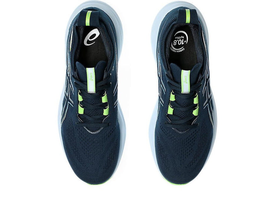 ASICS Herren Gel-Nimbus 26 Sneaker, French Blue/Electric Lime, 41.5 EU