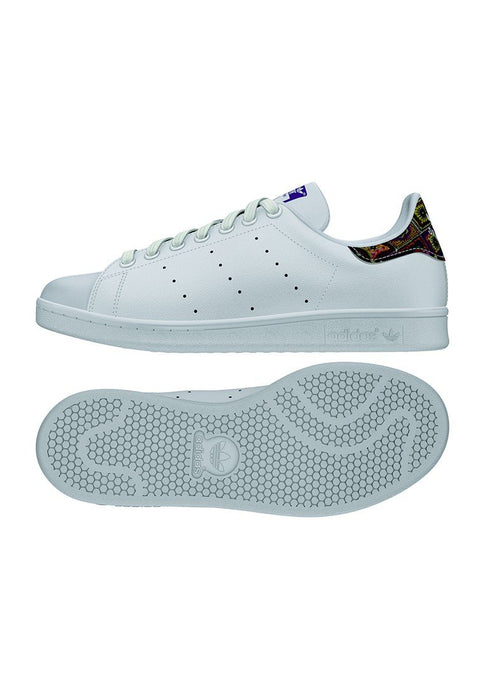 adidas Damen Stan Smith Sneakers, Weiß (Footwear White/Footwear White/Mid Grey), 40 2/3 EU