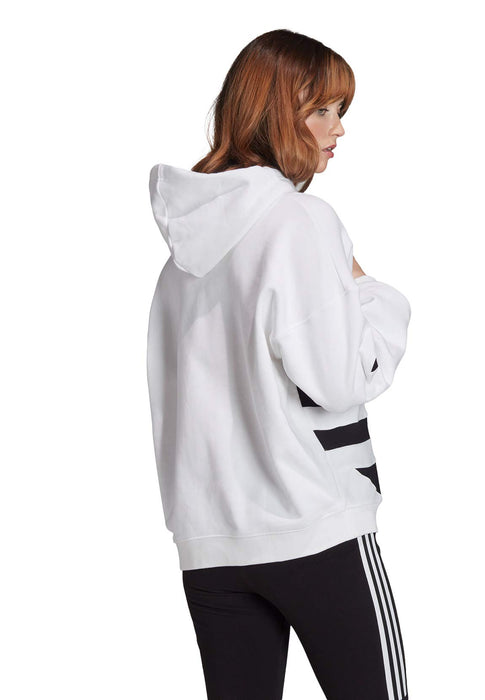Adidas Damen Sweatshirt LRG LOGO HOODIE, weiß (white/Black), 38