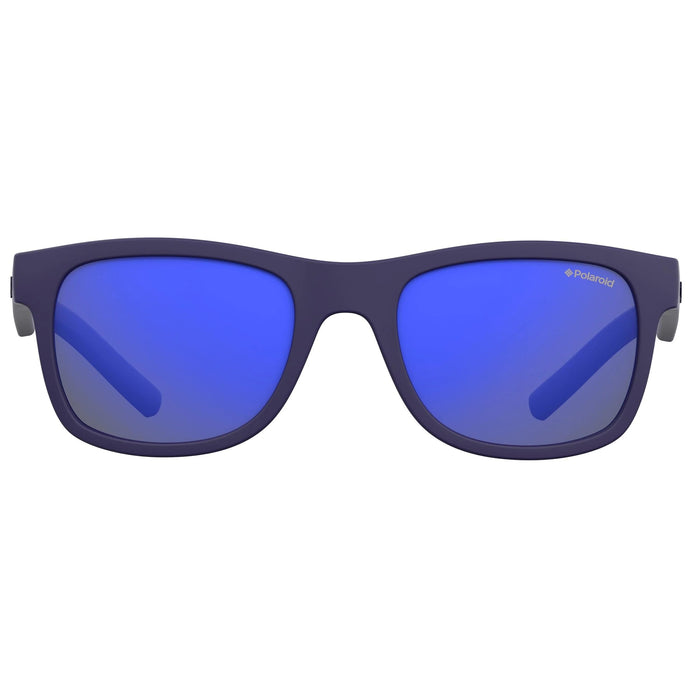 Polaroid Unisex Kinder Pld 8020/S Jy Ciw 46 Sonnenbrille, Blau (Rubber Bluette/Grey), EU