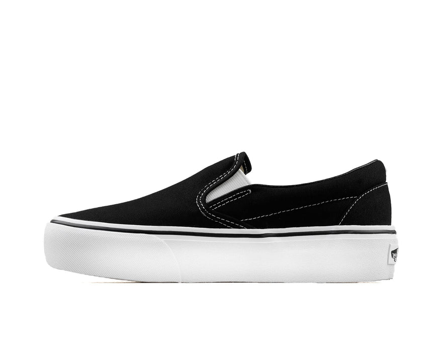 Vans Damen Classic Slip-on Platform Slip On Sneaker, Schwarz, 35 EU