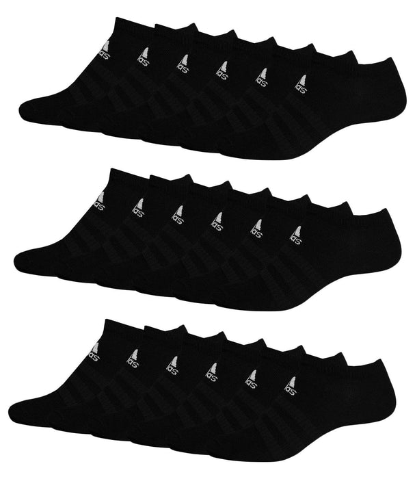 adidas Unisex Sportsocken Sneaker Socken Kurzsocken Light Low DZ9400, DZ9401, DZ9402 18 Paar, Farbe:Schwarz, Menge:18 Paar (6x 3er Pack), Artikel:DZ9402 - black, Größe:40-42