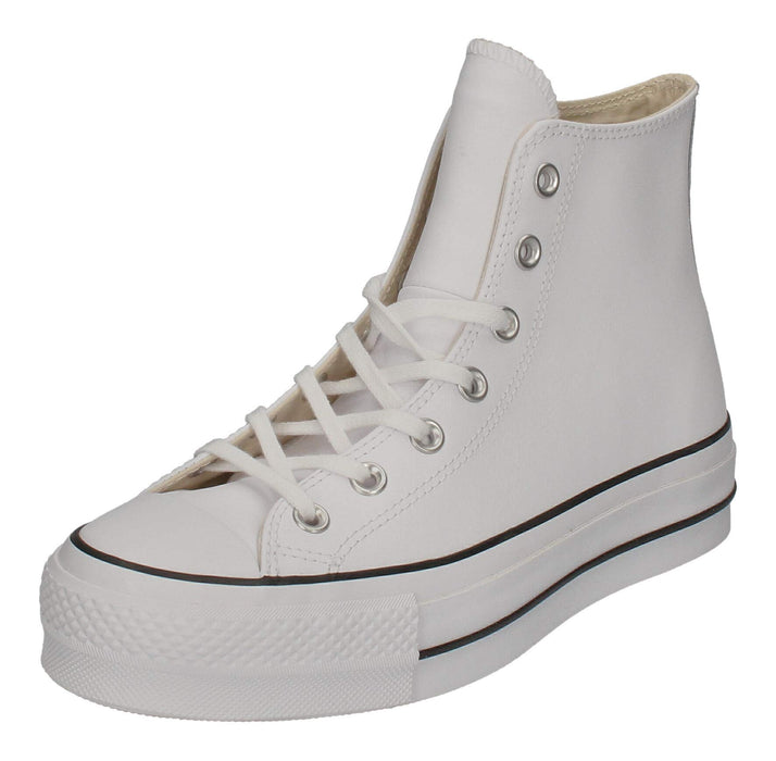 Converse Damen Chuck Taylor All Star Lift Clean Sneakers, White White Black, 36.5 EU
