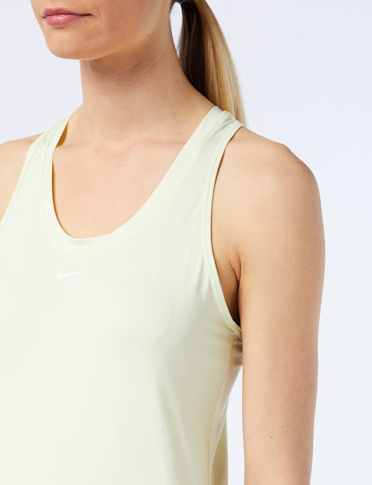 Nike Women's W NK ONE DF Slim Tank Vest, Lime Ice/White, XS