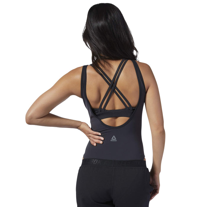 Reebok Damen C Bodysuit Body, Schwarz, M