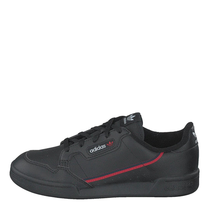 adidas Unisex-Kinder Continental 80 C Sneaker, Schwarz (Negbás/Escarl/Maruni 000), 30 EU