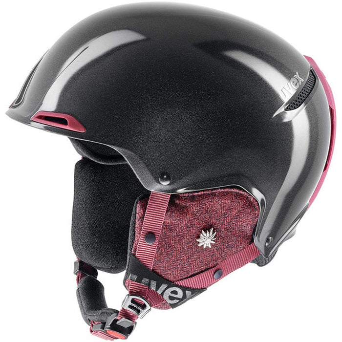 uvex Unisex-Erwachsene JAKK+ Skihelm, Gun met-Bordeaux, 59-62 cm