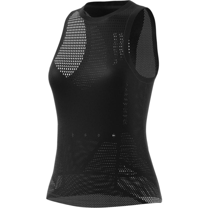 adidas Damen Engineered Knit Tanktop, Black, M