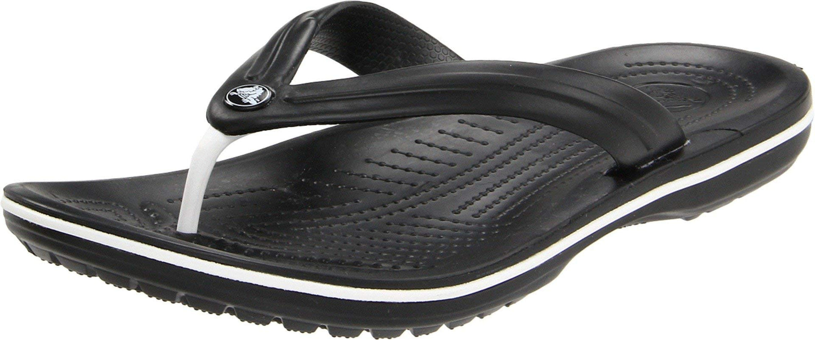 Crocs Crocband Flip-Sandalen – Unisex Flip-Sandalen für Erwachsene – Wasserdichte, schnell trocknende Flip-Flops – Schwarz – Größe 37-38