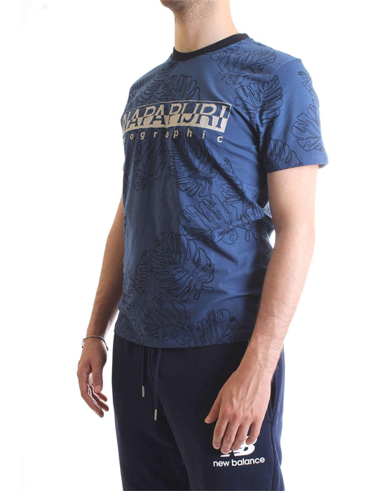 Napapijri Herren SELLARY T-Shirt, Mehrfarbig (Fantasy F14), Small (Herstellergröße: S)