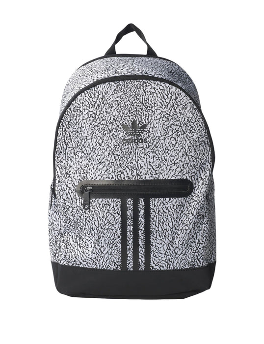 adidas Essentials Knit Graphic Rucksack, Black/White, 47 x 30 x 15 cm