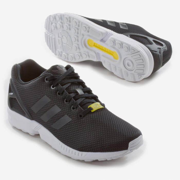 adidas ZX Flux, Unisex-Erwachsene Sneakers, Schwarz (Black/Black/White), 42 EU