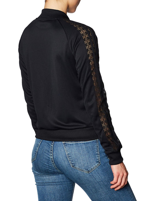 adidas Damen Tracktop Sweatshirt, Black, 40
