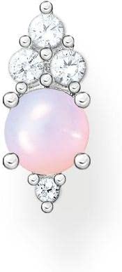 Thomas Sabo - Boucle d'oreille individuelle pour femmes avec une pierre en opale brillante en argent sterling 925 H2181-166