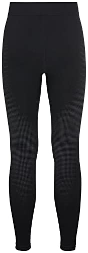 Odlo Herren Performance Warm Eco Leggings, Black-New Graphite Grey, S