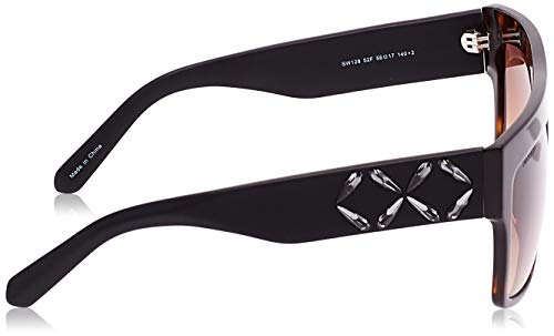 Swarovski Women's Sonnenbrille SK0128 5652F Sunglasses, Brown (Braun), 56