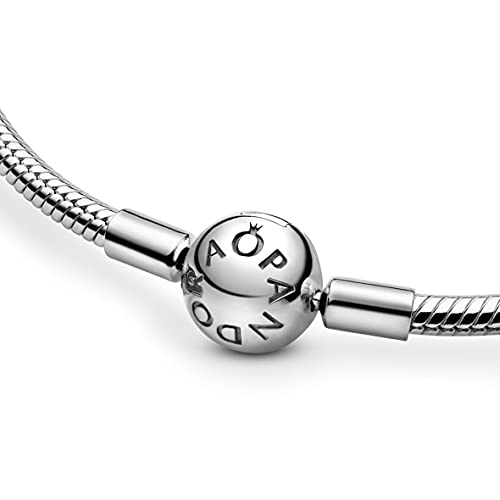 Pandora Women's Silver Necklace With Round Clasp
