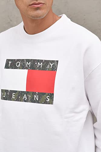 Tommy Jeans Mens Tjm Camo Flag Crew Sweatshirt