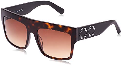 Swarovski Women's Sonnenbrille SK0128 5652F Sunglasses, Brown (Braun), 56