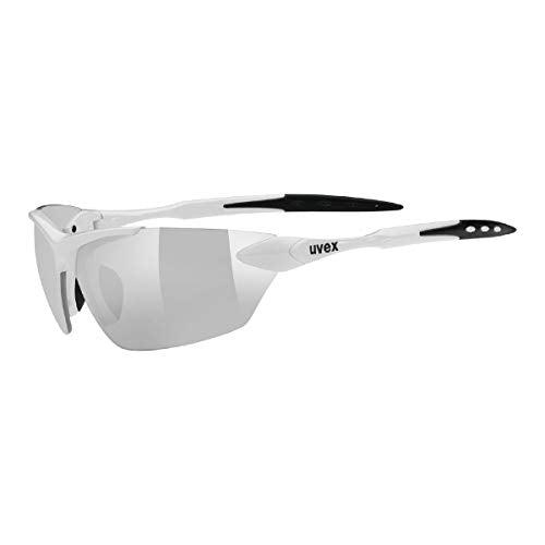 uvex sportstyle 203 - Sportbrille für Damen und Herren - verspiegelt - druckfreier Tragekomfort & perfekter Halt - white/silver - one size