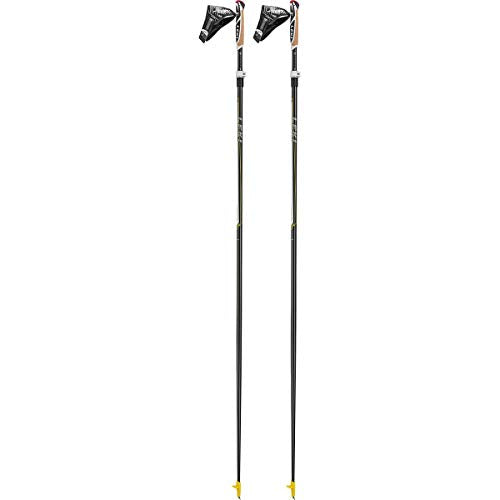 LEKI Unisex-Adult Sports Skistock, Anthracite/White/Yellow/Silver, 165cm