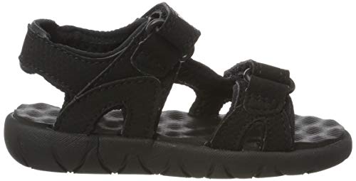 Timberland Unisex-Kinder Perkins Row-2-Strap Sandalen, Schwarz (Black Xv0), 25 EU