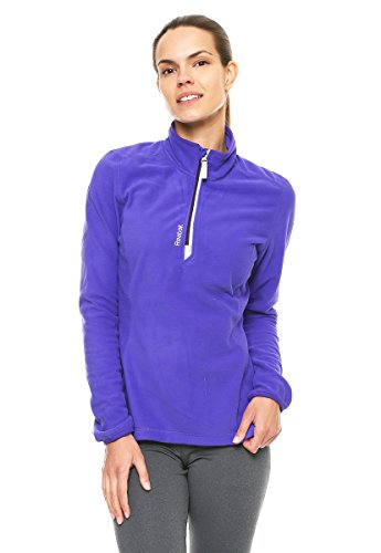 Reebok Womens Reebok Damen Langärmliges Shirt Fleece, Ultima Purple, M T-Shirt