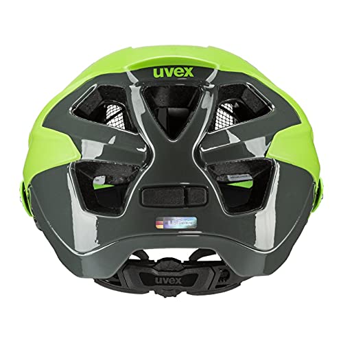 Uvex Unisex Quatro integrale Fahrradhelm, Lime Anthracite mat, 52-57 cm