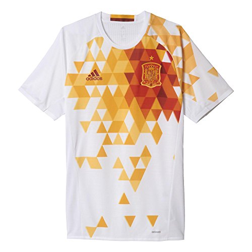 Adidas Mens Adidas Herren Shirt Kurzarm Auswärtstrikot Uefa Euro 2016 Spanien Authentic, White/Power