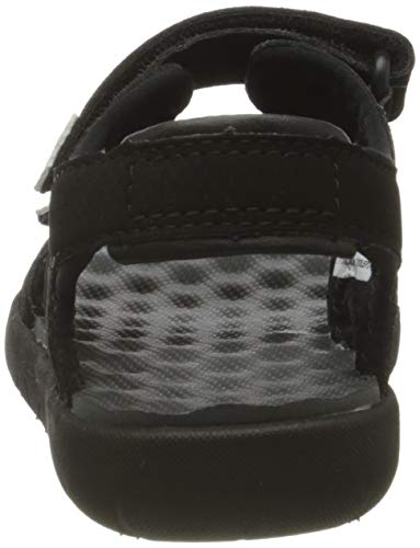 Timberland Unisex-Kinder Perkins Row 2-Strap Peeptoe Sandalen, Schwarz (Nero (Jet Black) Tb0a24ga0151), 31 EU