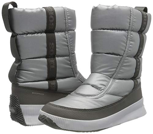 Sorel Damen Out N About Puffy Mid Wanderschuh, Pure Silver, 3 UK