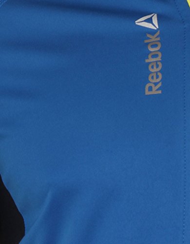 Reebok Herren Delta 1/2 Zip Mix Sweatshirt - Navy-R/Impact Blue F14-R, Large