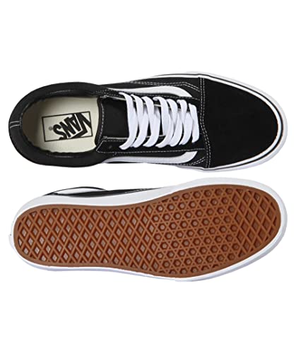 Vans Damen Old Skool Platform Sneaker, Schwarz (Black/White Y28), 3.5 UK (36 EU)