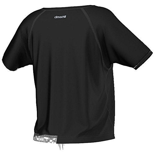 Adidas T-shirt Climachill pour femmes - Noir, X-petit