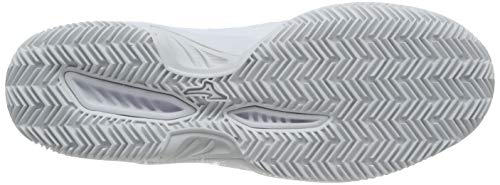 Mizuno Chaussures de tennis unisexes Break Shot 2 Cc, blanc (Wht/Black/Wht 08), taille 45 EU