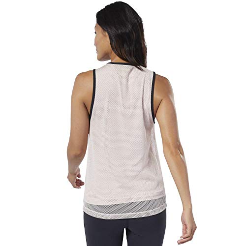 Reebok C Performance Tank – Ärmelloses Damen-T-Shirt, Damen, ärmelloses Shirt, DY8042, Buff, L