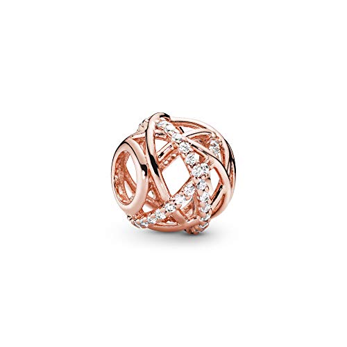 Pandora Unisex durchbrochener abstrakter Rosen-Charm